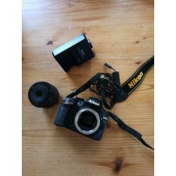 Nikon D3200 spiegelreflexcamera met 18-55 mm lens,.