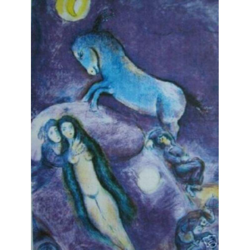 Marc Chagall(1887)Kleur Lithografie"Arabian Nights Afb11"Gen