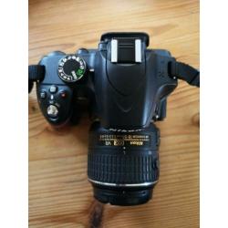 Nikon D3200 spiegelreflexcamera met 18-55 mm lens,.