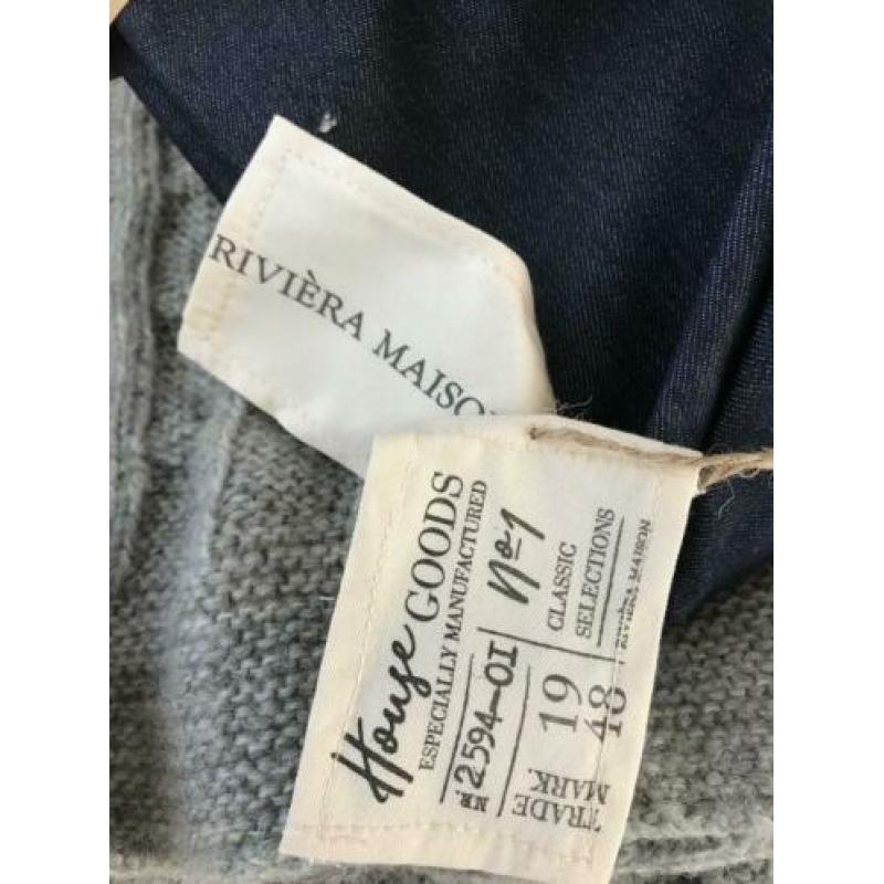 NIEUW; Riviera Maison Laundry Basket Jeans Blue M