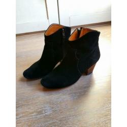 Isabel Marant Dicker enkellaarsjes zwart suede mt 36