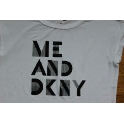 DKNY t-shirt wit mt 10 meisje (bied ex verzendkst)