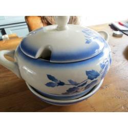 frans servies onderdelen blauw-wit