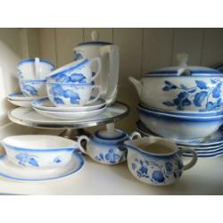 frans servies onderdelen blauw-wit