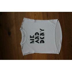 DKNY t-shirt wit mt 10 meisje (bied ex verzendkst)