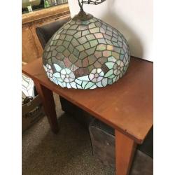 Mooie vintage Tiffany lamp, grote hanglamp 55 cm