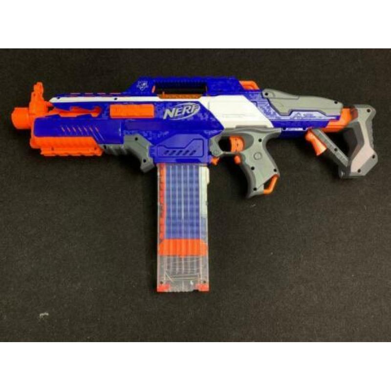 2x nerf n-strike rapidstrike cs-18 en heel wat accessoires