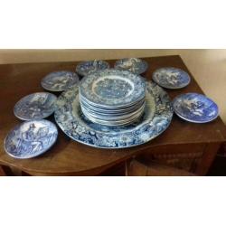 Wedgwood Tunstall en Liberty Blue borden