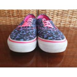 Vans sneakers doodskoppen paars blauw roze veters maat 37