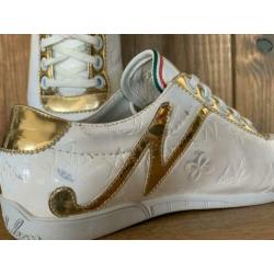 Nickelson sneakers wit / goud mt 41