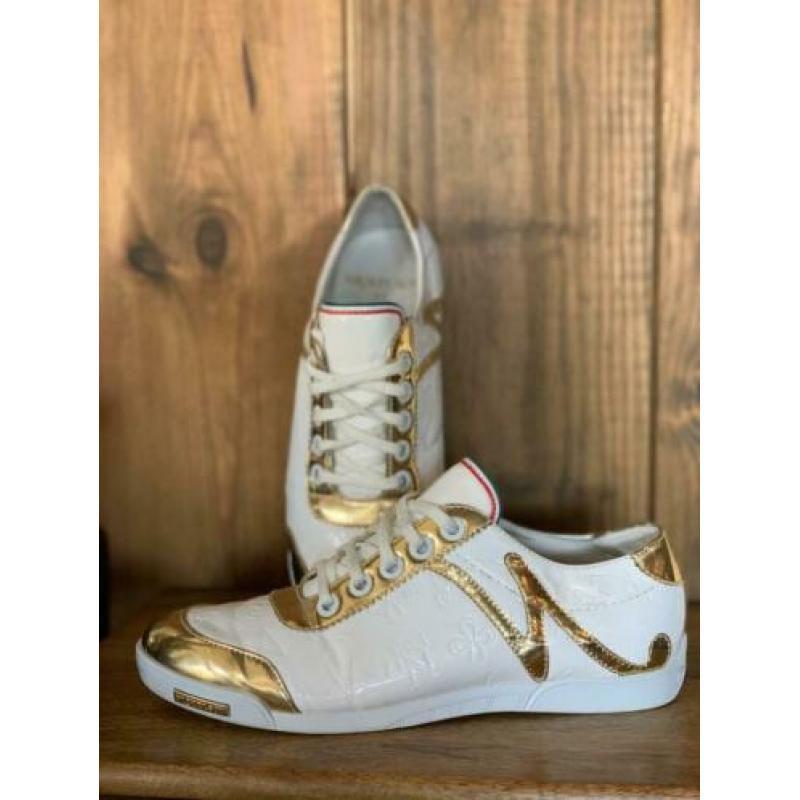 Nickelson sneakers wit / goud mt 41