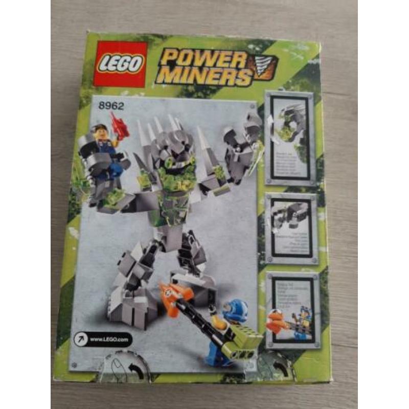 Lego 8962 Power Miners De Kristal Koning met doos en boekje