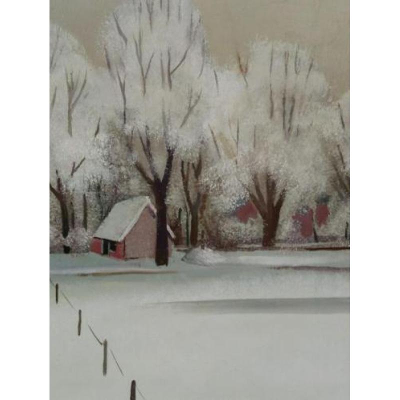 Chris ten Bruggen Kate (1920-2003): Winterlandschap.