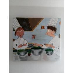 Leuk schilderij 122cm X 114cm Ratatouille