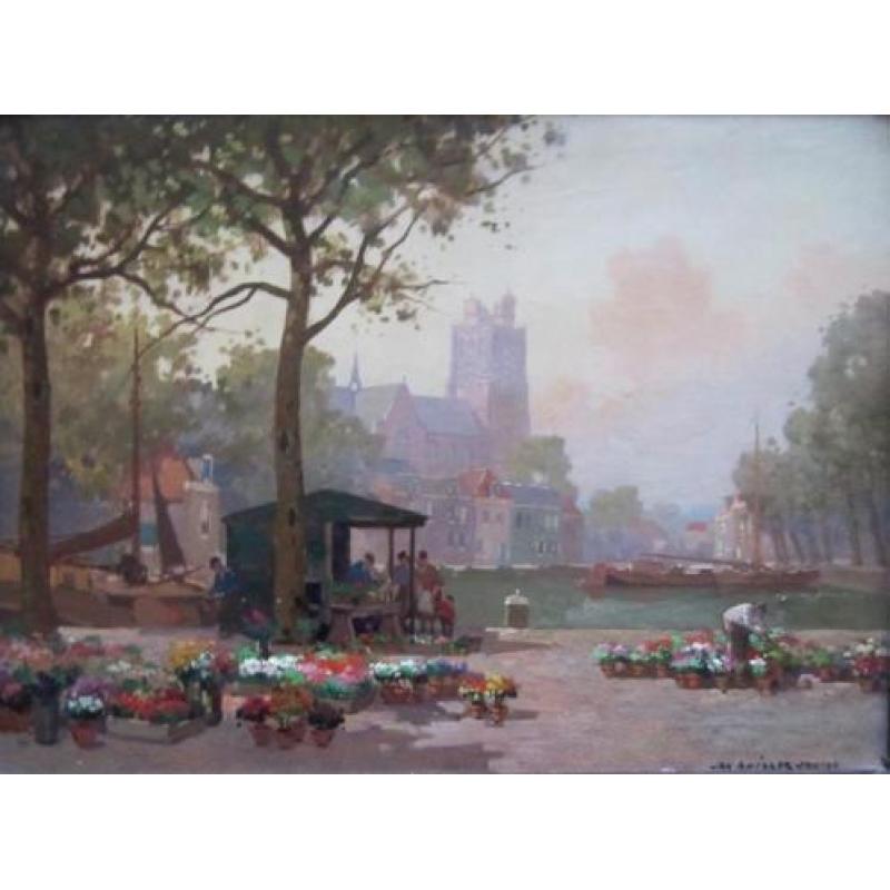 =bloemenmarkt====DORDRECHT==Jan Knikker jr 1911-1990===