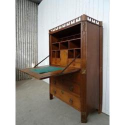 Antiek buro bureau secretaire klep secretaire klepburo kast