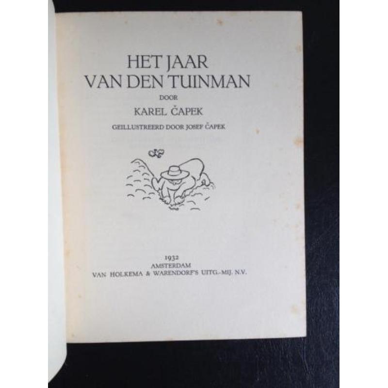 Karel Capek - Het jaar van den tuinman - 1932 - Zeldzaam