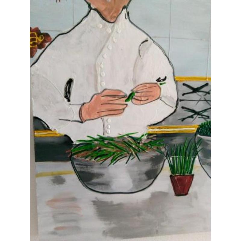 Leuk schilderij 122cm X 114cm Ratatouille