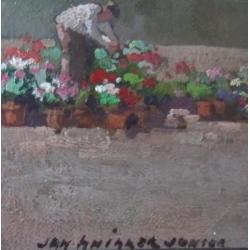 =bloemenmarkt====DORDRECHT==Jan Knikker jr 1911-1990===