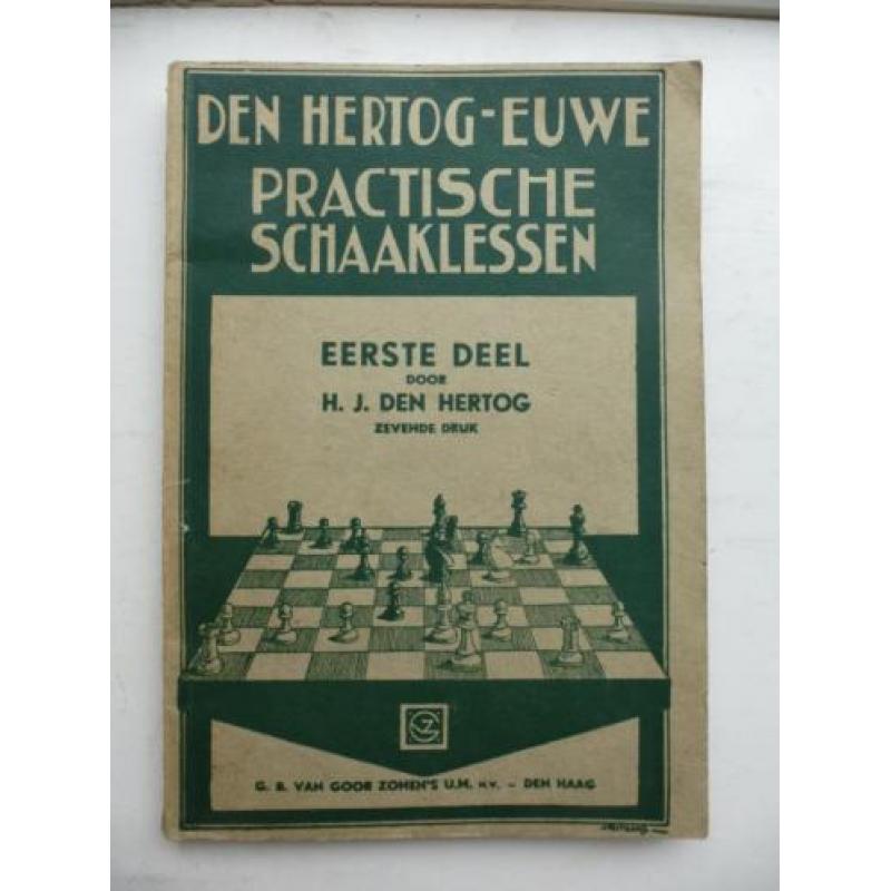 Antiek boekje Practische schaaklessen~oud boekje schaken '37