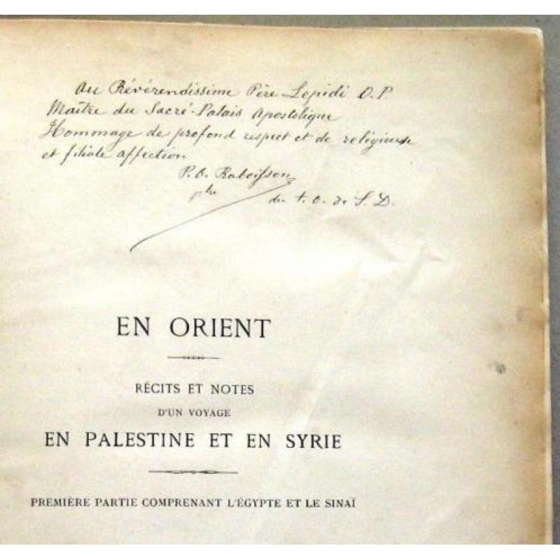 En Orient 1886 Raboisson GESIGNEERD Syrië Palestina Egypte