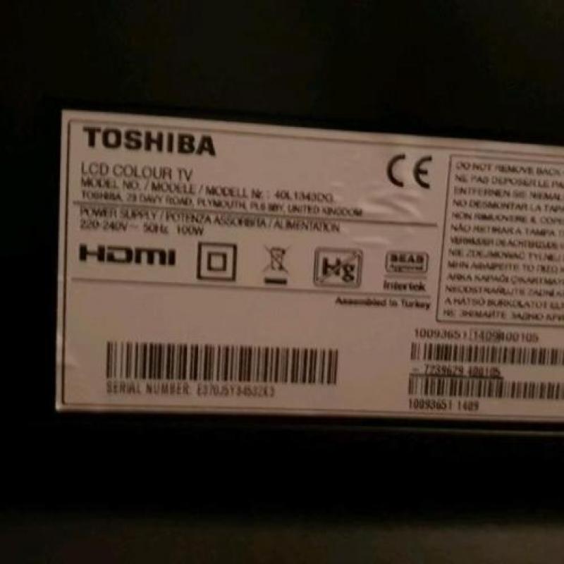 Tv toshiba defect met afstandsbediening