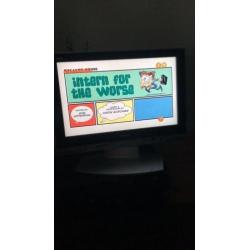 Een Panasonic TV te koop met afstandbedienen en dvd