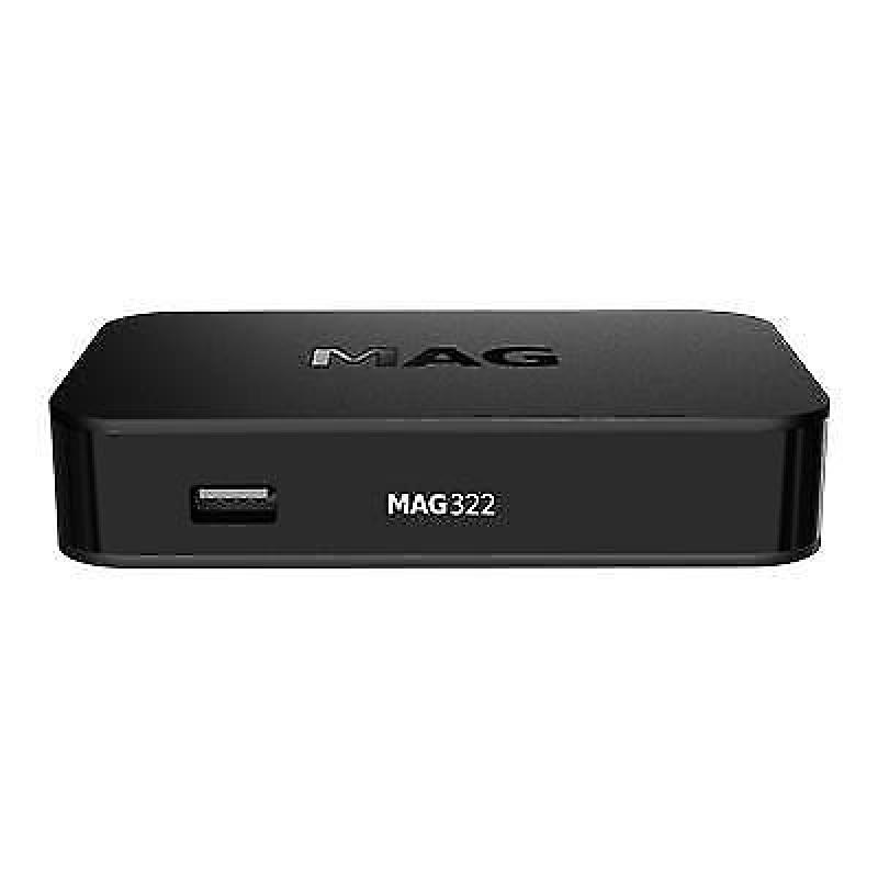 MAG 322 W1 IPTV Set Top Box draadloos TV via internet! 1080P