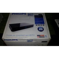 Schotel met 2 Philips hd ontvangers