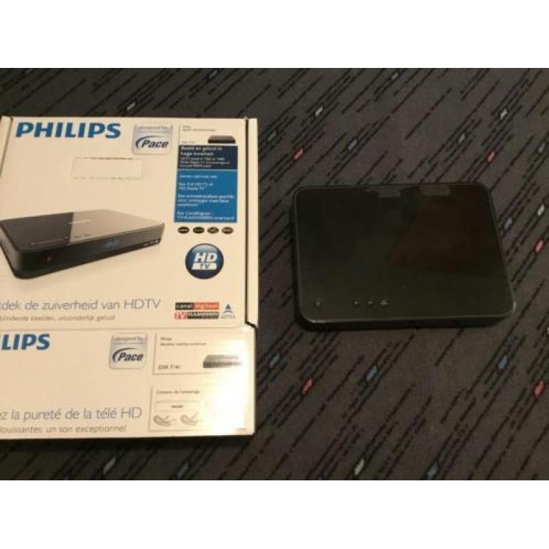 Digitale Philips satelietontvanger DSR 7141 incl schotel