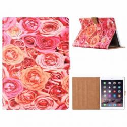 Ntech iPad 2 / 3 / 4 Roos Design Booktype Kunstleer Hoesje