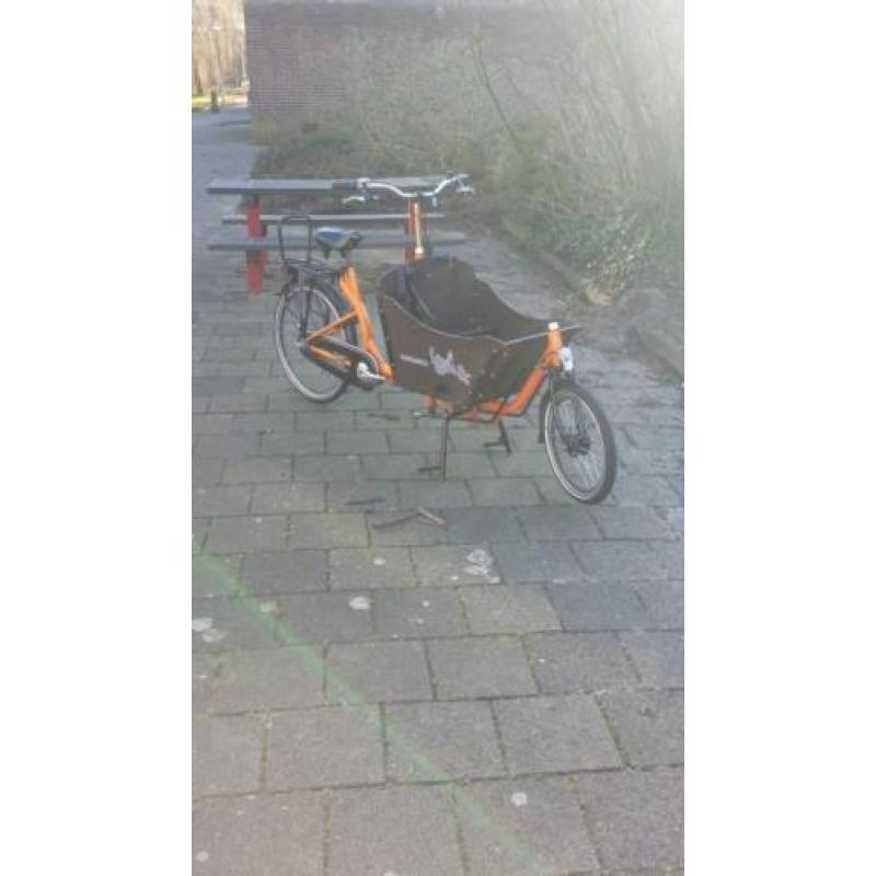 Bakfiets kangaroo met regenhoes