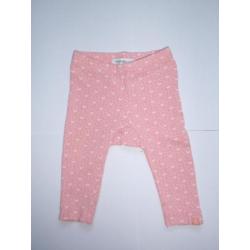 Noppies Roze Broekje Legging Broek Wit Stipjes maat 50 56 48